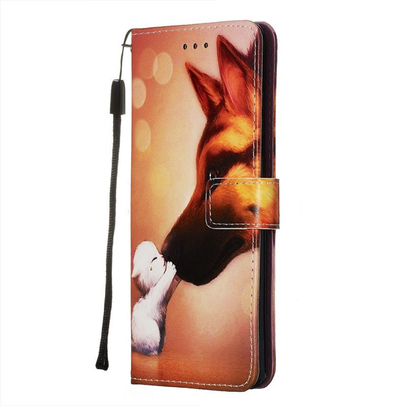 Leren Hoesje voor Samsung Galaxy S20 Ultra Vriend Van Ernest De Kat