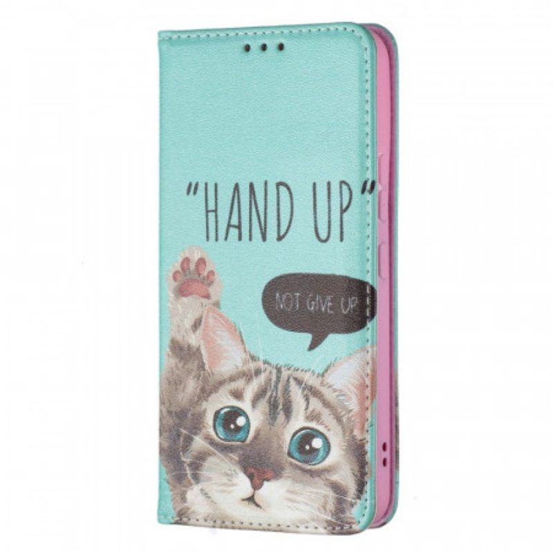 Bescherming Hoesje voor Samsung Galaxy S22 5G Folio-hoesje Hand Omhoog