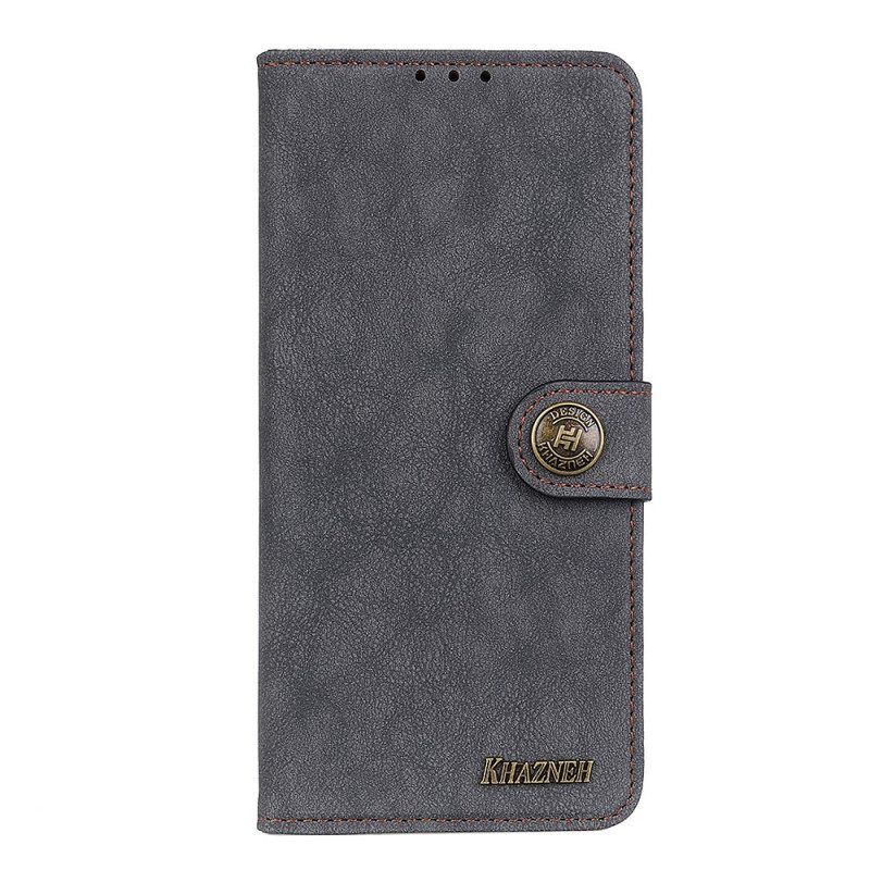 Folio-hoesje voor Samsung Galaxy S22 5G Khazneh Retro Splitleer