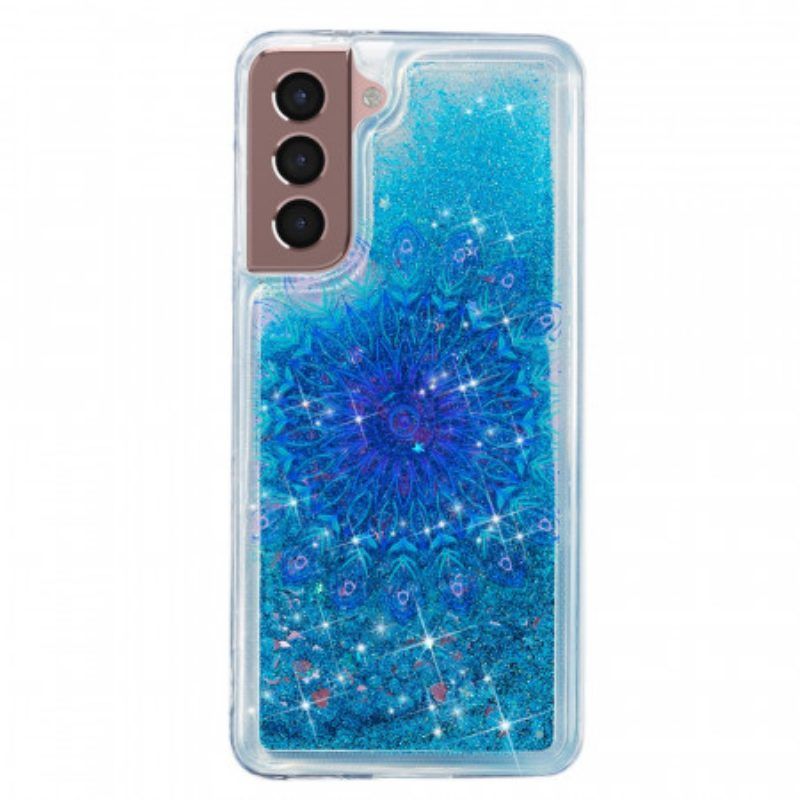 Hoesje voor Samsung Galaxy S22 5G Glittermandala