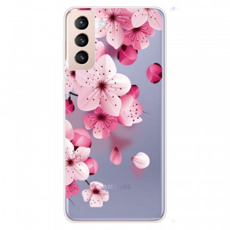 Hoesje voor Samsung Galaxy S22 5G Kleine Roze Bloemen