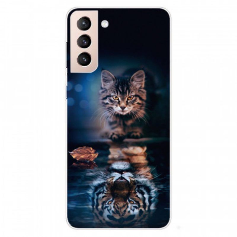 Hoesje voor Samsung Galaxy S22 5G Reflectie Van De Kat