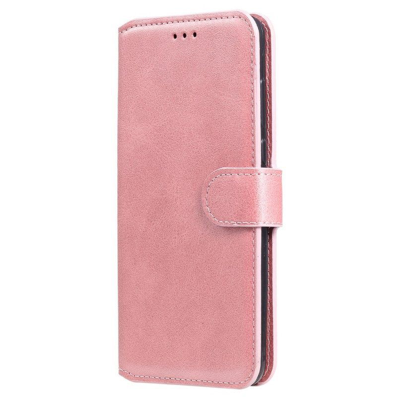 Leren Hoesje voor Samsung Galaxy S22 5G Klassiek