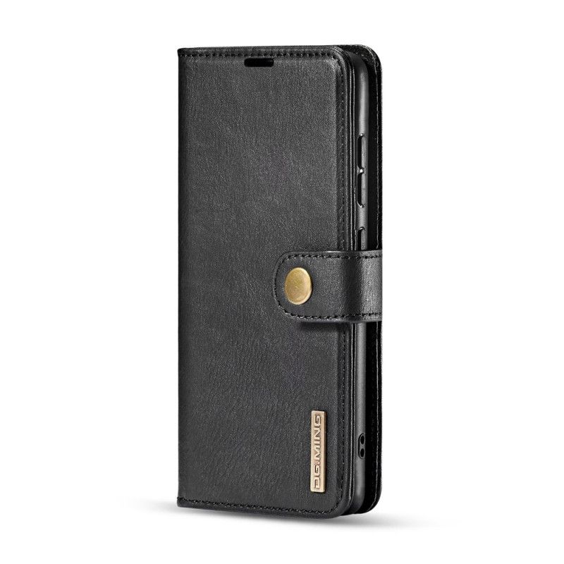 Bescherming Hoesje Samsung Galaxy A71 Koffie Zwart Dg. Afneembare Case