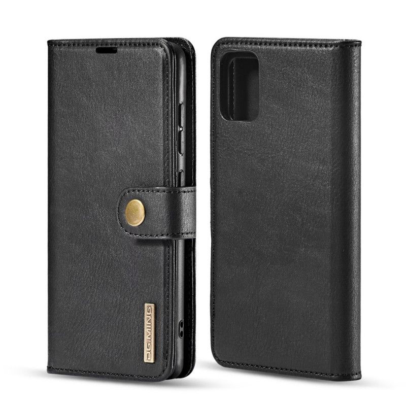 Bescherming Hoesje Samsung Galaxy A71 Koffie Zwart Dg. Afneembare Case