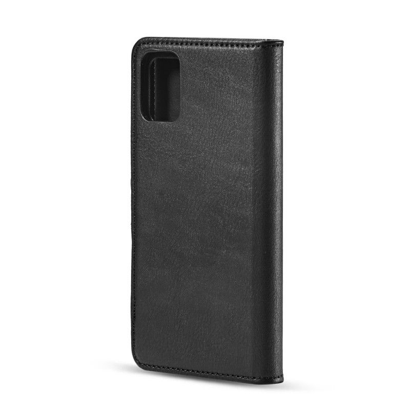 Bescherming Hoesje Samsung Galaxy A71 Koffie Zwart Dg. Afneembare Case