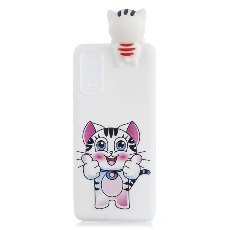 Case Hoesje Samsung Galaxy A71 Telefoonhoesje 3D Leuke Kat