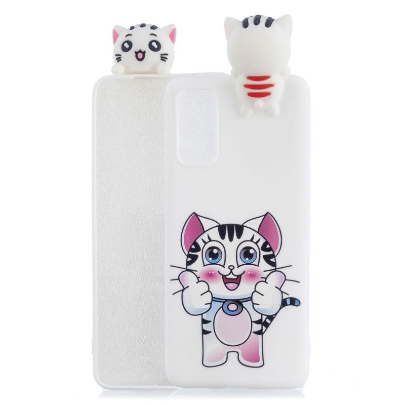 Case Hoesje Samsung Galaxy A71 Telefoonhoesje 3D Leuke Kat