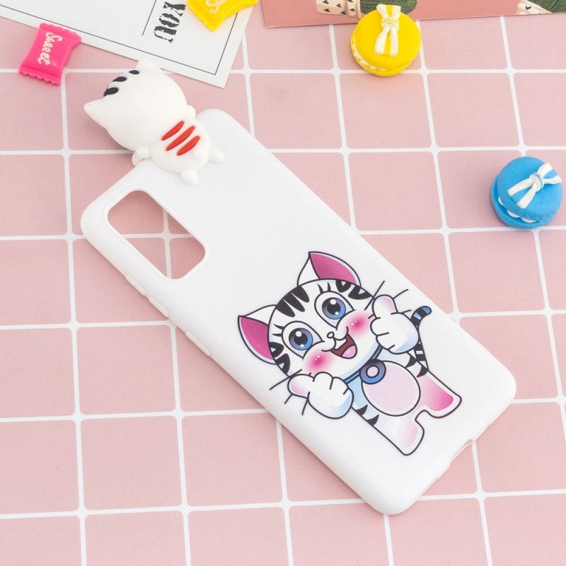 Case Hoesje Samsung Galaxy A71 Telefoonhoesje 3D Leuke Kat