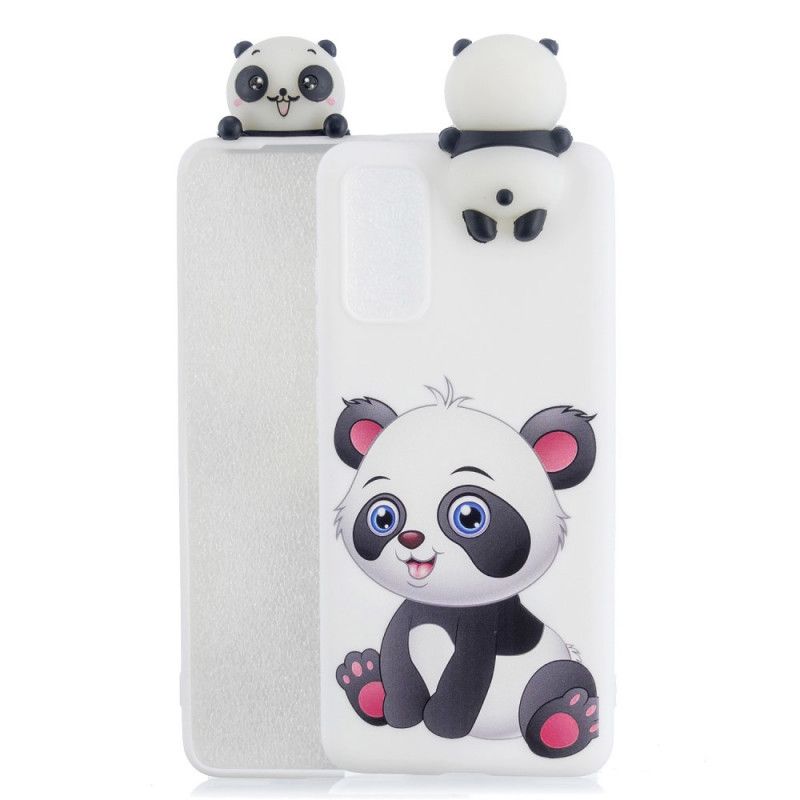 Case Hoesje Samsung Galaxy A71 Telefoonhoesje 3D Schattige Panda