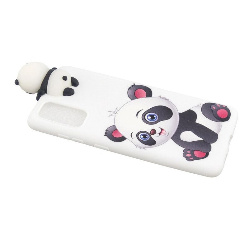 Case Hoesje Samsung Galaxy A71 Telefoonhoesje 3D Schattige Panda