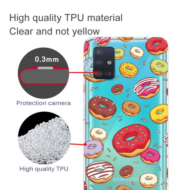 Case Hoesje Samsung Galaxy A71 Telefoonhoesje Hou Van Donuts