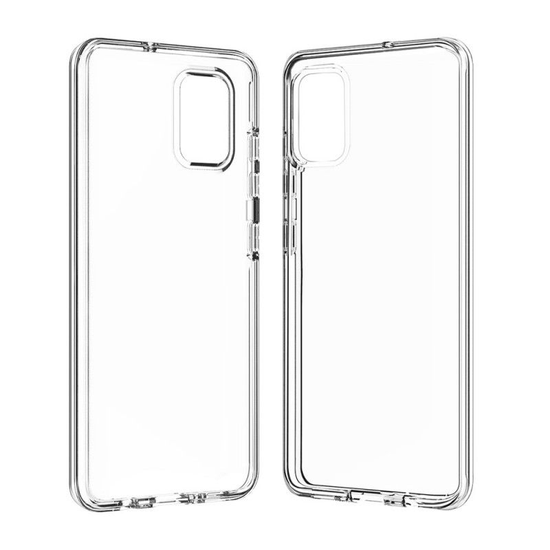 Case Hoesje Samsung Galaxy A71 Telefoonhoesje Transparant Voorkant Achterkant