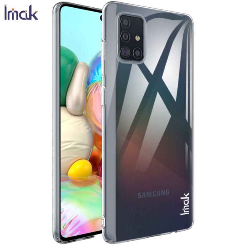 Cover Hoesje Samsung Galaxy A71 Telefoonhoesje Transparant Met Imak Screenfilm