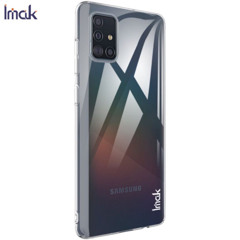 Cover Hoesje Samsung Galaxy A71 Telefoonhoesje Transparant Met Imak Screenfilm