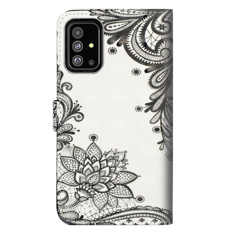 Flip Case Leren Samsung Galaxy A71 Chique Kant