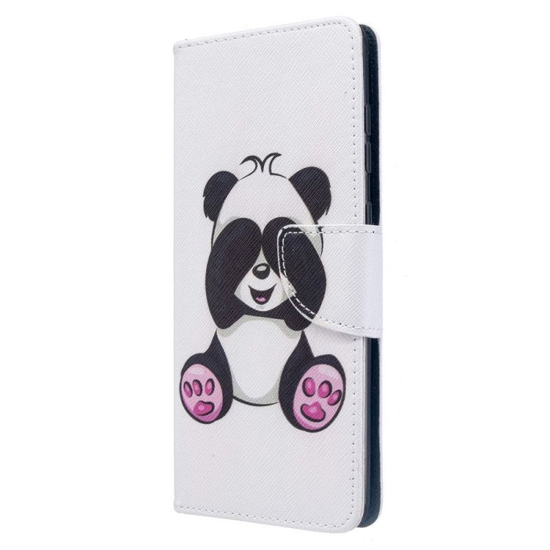 Flip Case Leren Samsung Galaxy A71 Leuke Panda