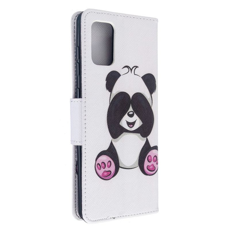 Flip Case Leren Samsung Galaxy A71 Leuke Panda