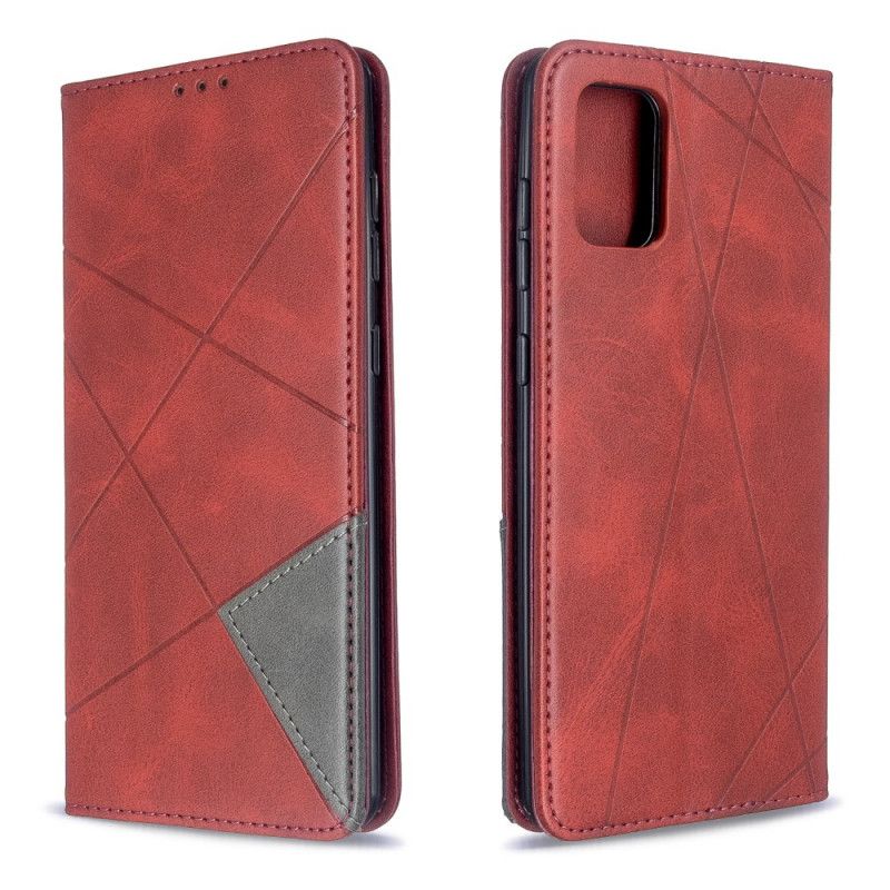 Folio-hoesje Samsung Galaxy A71 Grijs Zwart Kunstenaarsstijl