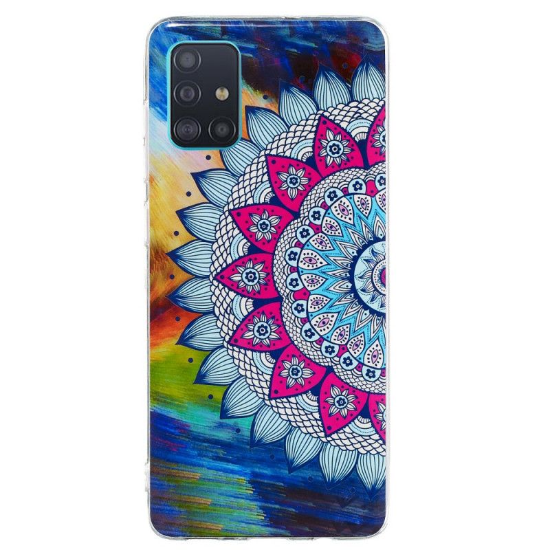 Hoesje Samsung Galaxy A71 Fluorescerende Mandala