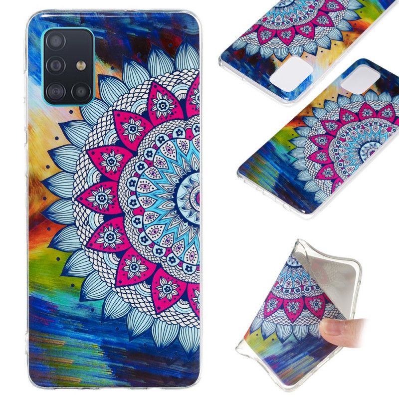 Hoesje Samsung Galaxy A71 Fluorescerende Mandala