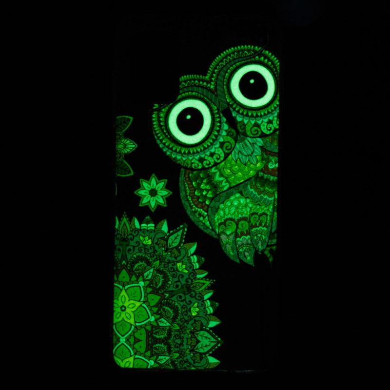 Hoesje Samsung Galaxy A71 Fluorescerende Mandala-Uil