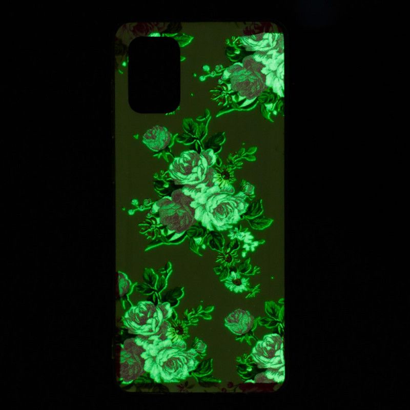 Hoesje Samsung Galaxy A71 Fluorescerende Vrijheidsbloemen