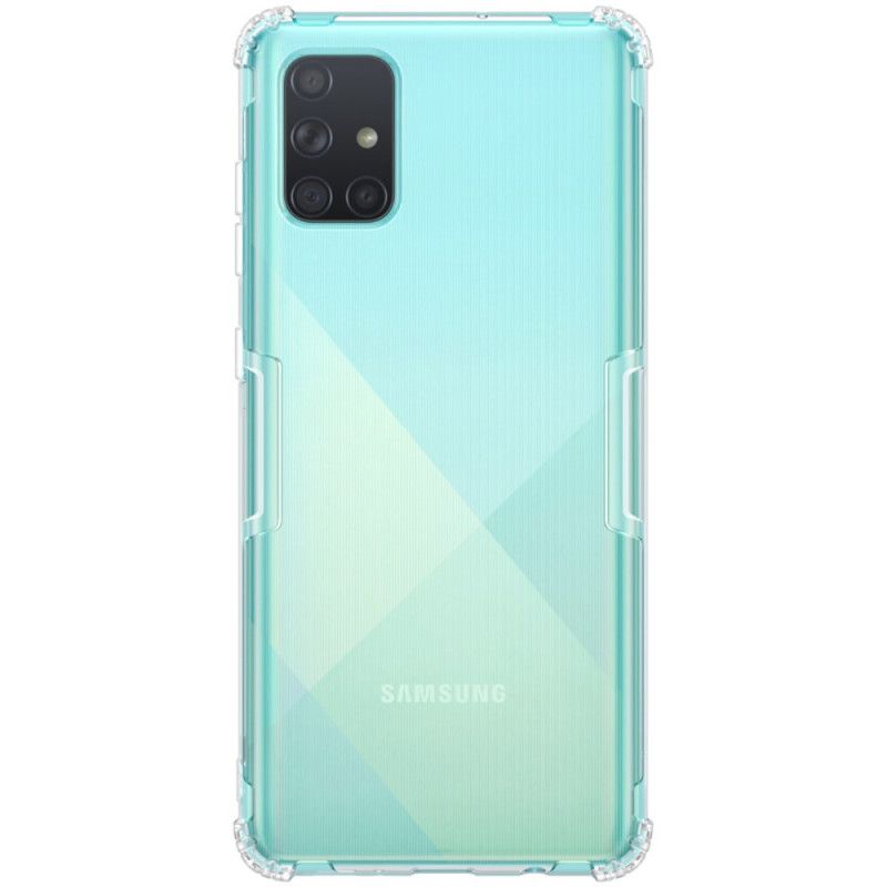 Hoesje Samsung Galaxy A71 Wit Transparante Nillkin Versterkte Hoeken