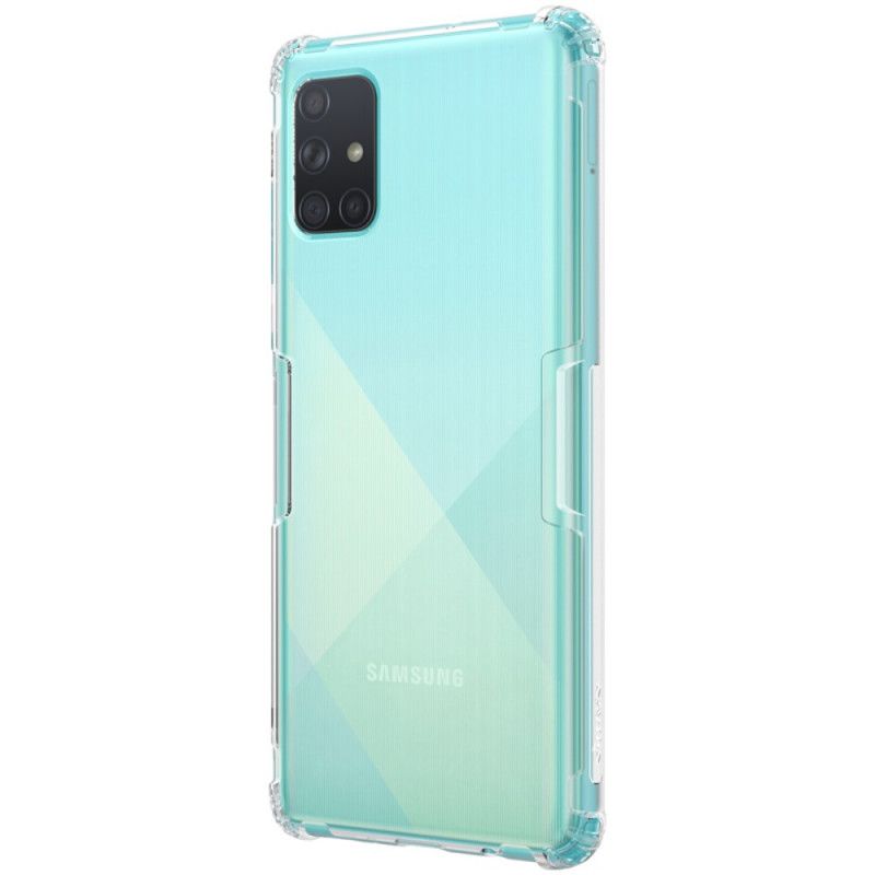 Hoesje Samsung Galaxy A71 Wit Transparante Nillkin Versterkte Hoeken