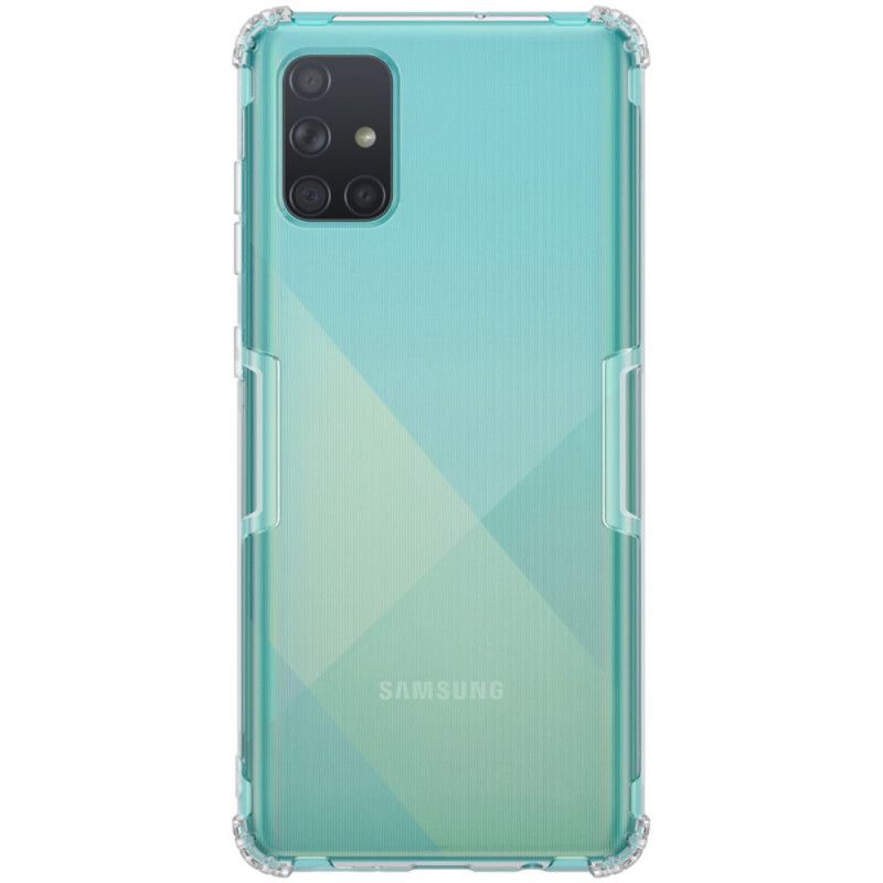 Hoesje Samsung Galaxy A71 Wit Transparante Nillkin Versterkte Hoeken