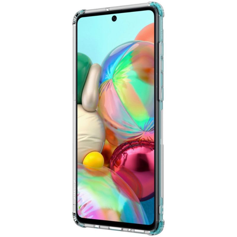 Hoesje Samsung Galaxy A71 Wit Transparante Nillkin Versterkte Hoeken