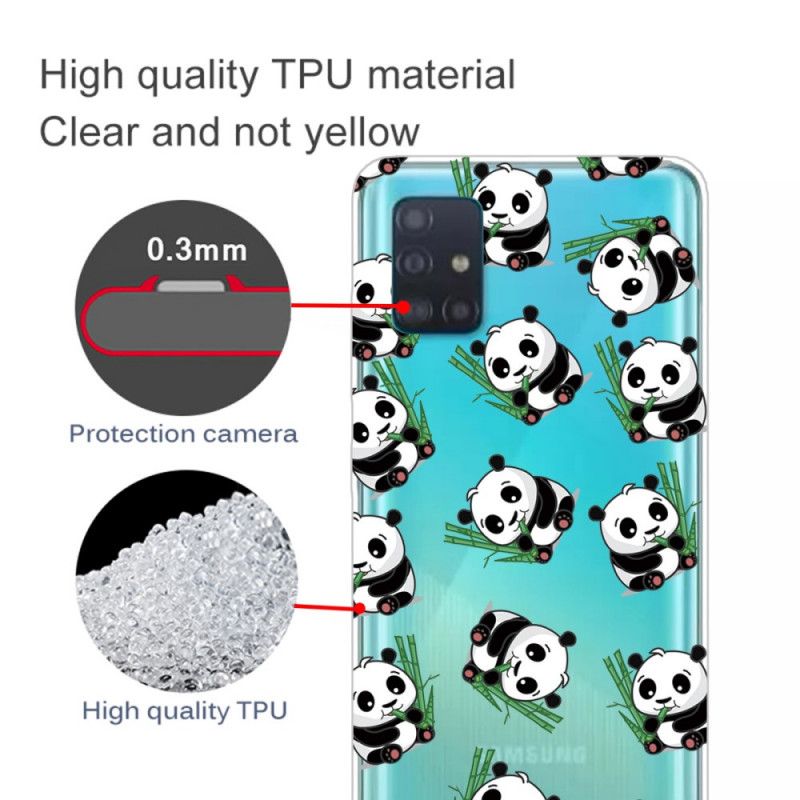 Hoesje voor Samsung Galaxy A71 Kleine Panda'S