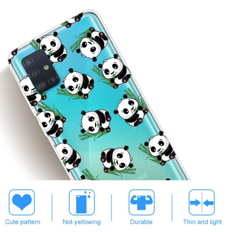 Hoesje voor Samsung Galaxy A71 Kleine Panda'S