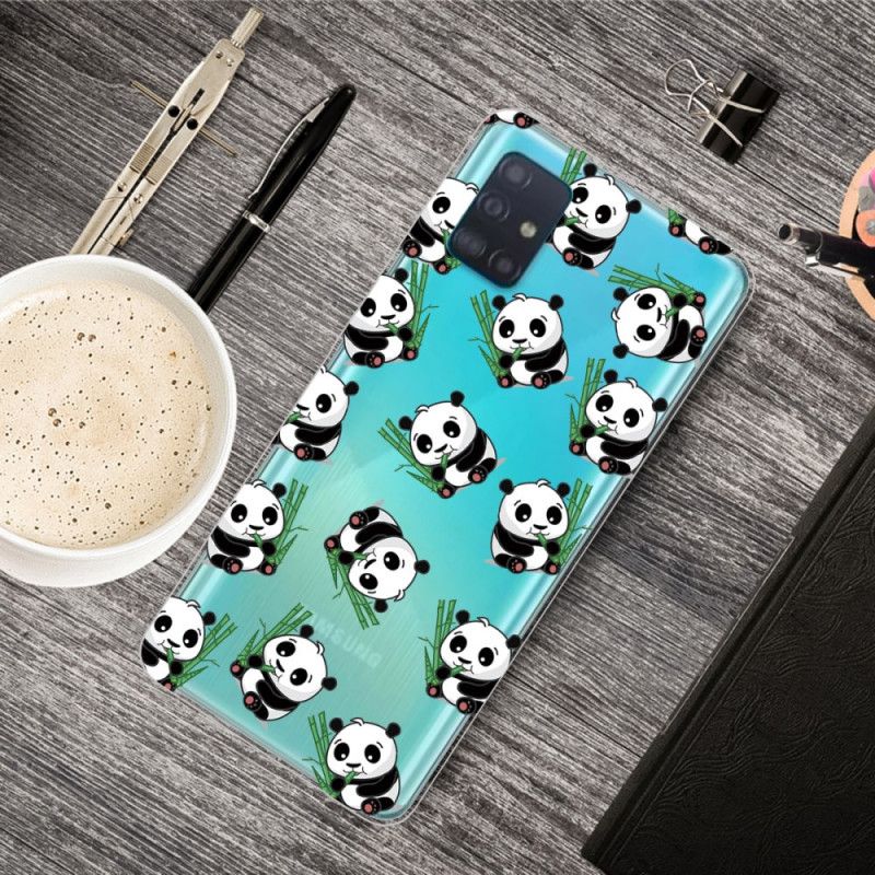 Hoesje voor Samsung Galaxy A71 Kleine Panda'S