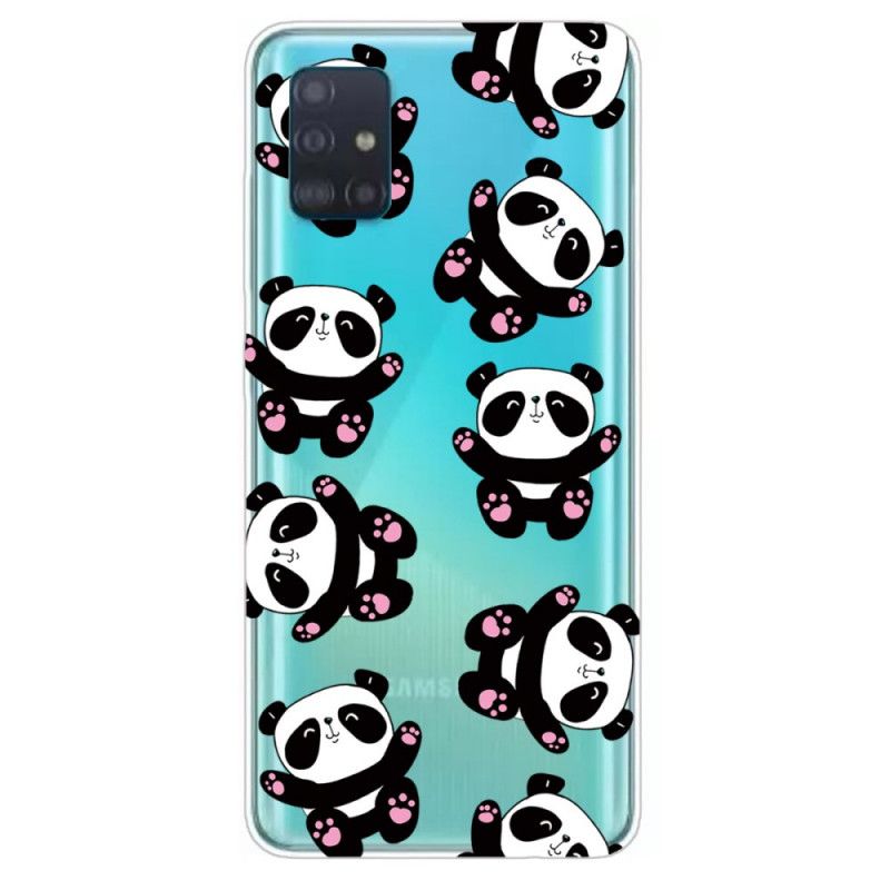 Hoesje voor Samsung Galaxy A71 Leuke Panda'S