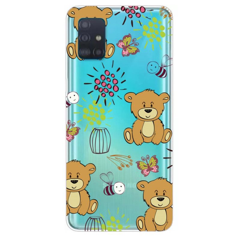 Hoesje voor Samsung Galaxy A71 Top Teddyberen