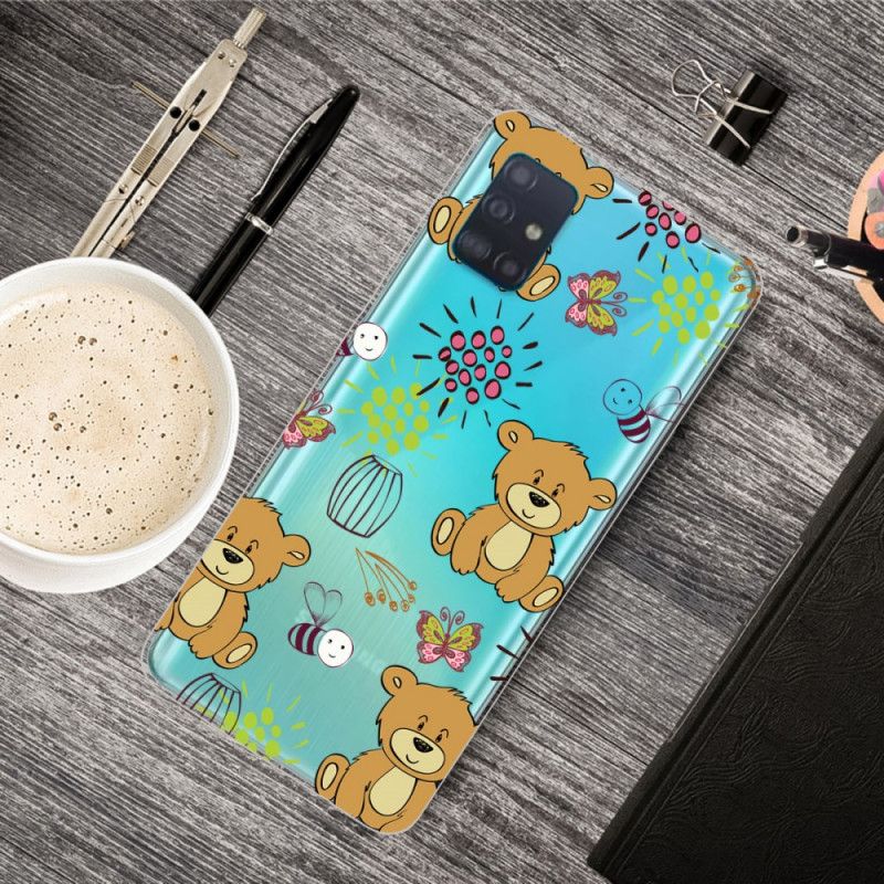 Hoesje voor Samsung Galaxy A71 Top Teddyberen