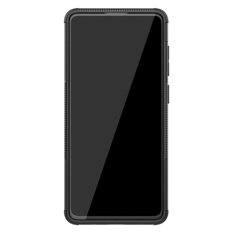 Hoesje voor Samsung Galaxy A71 Wit Zwart Ultrabestendige Plus