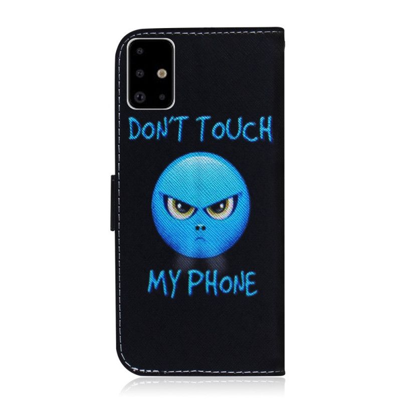 Leren Hoesje Samsung Galaxy A71 Telefoonhoesje Emoji-Telefoon