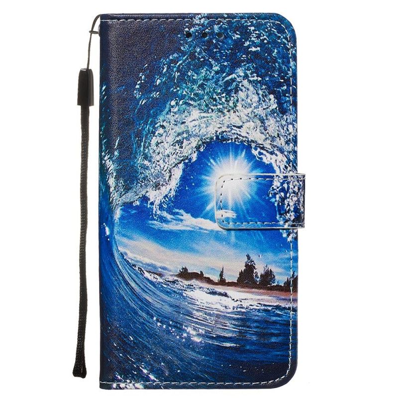 Leren Hoesje Samsung Galaxy A71 Telefoonhoesje Hou Van De Golf