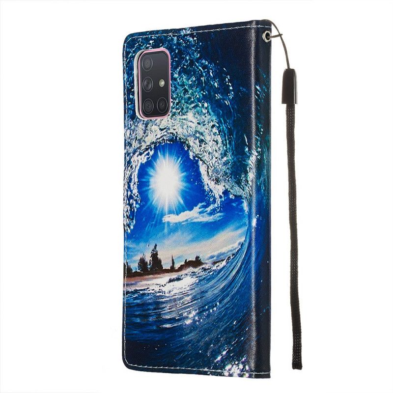 Leren Hoesje Samsung Galaxy A71 Telefoonhoesje Hou Van De Golf