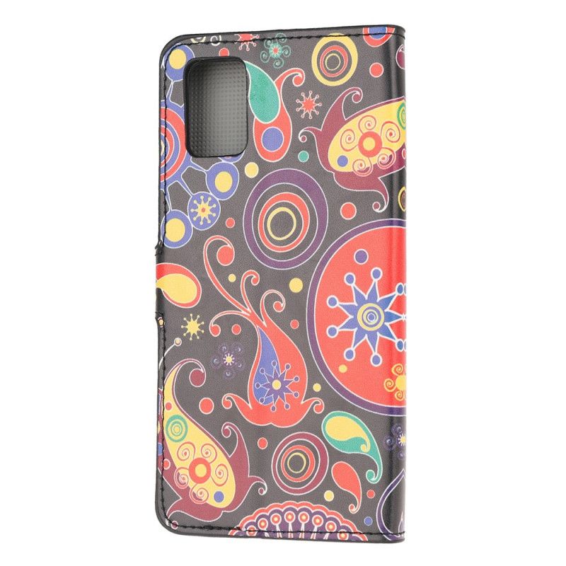 Leren Hoesje voor Samsung Galaxy A71 Melkwegontwerp