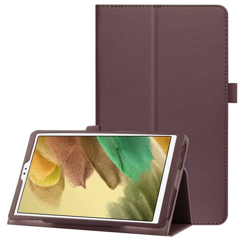 Cover Voor Samsung Galaxy Tab A7 Lite 2 Litchi Faux Lederen Flappen