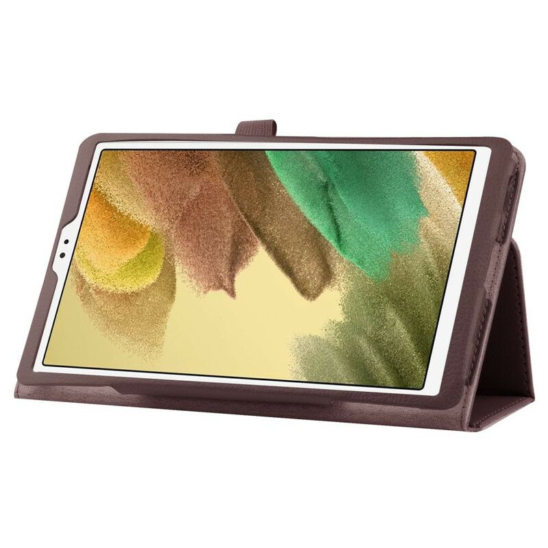 Cover Voor Samsung Galaxy Tab A7 Lite 2 Litchi Faux Lederen Flappen