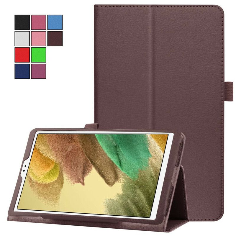 Cover Voor Samsung Galaxy Tab A7 Lite 2 Litchi Faux Lederen Flappen