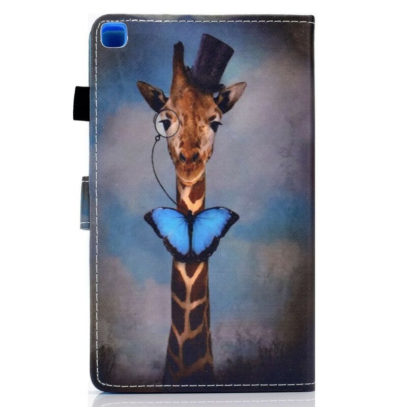 Flip Case Leren Samsung Galaxy Tab A7 Lite Chique Giraf