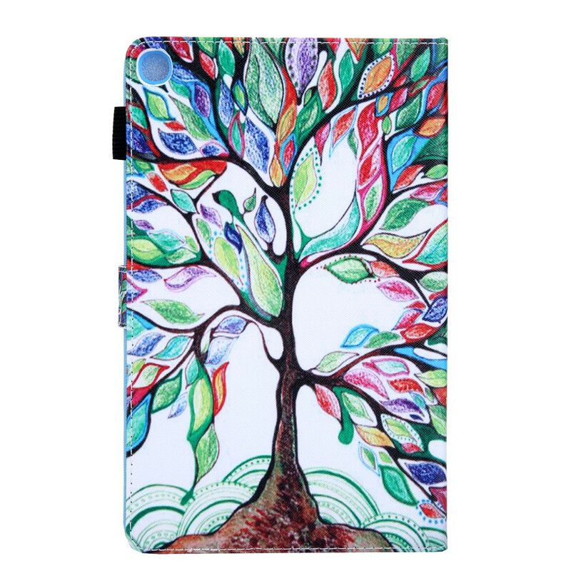 Flip Case Leren Samsung Galaxy Tab A7 Lite Veelkleurige Boom