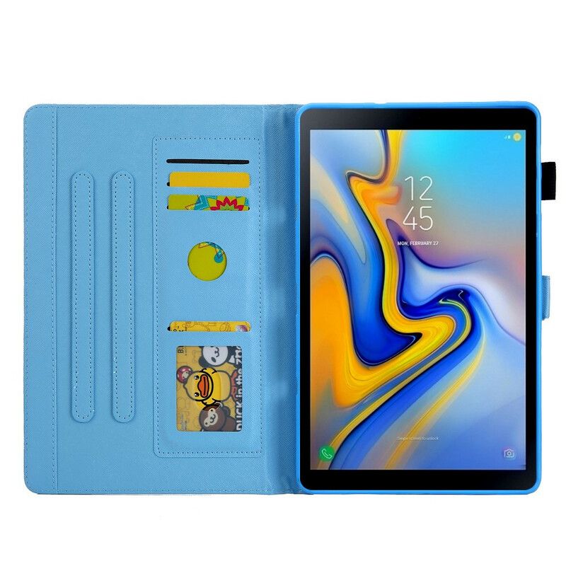 Flip Case Leren Samsung Galaxy Tab A7 Lite Veelkleurige Boom