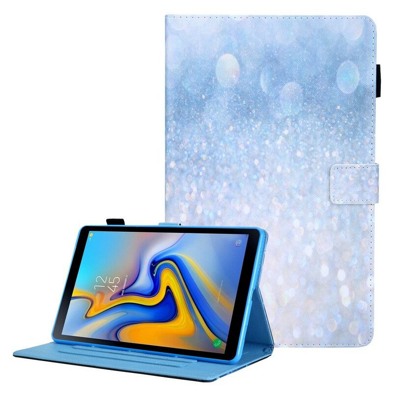 Leren Hoesje Samsung Galaxy Tab A7 Lite Glitterelement