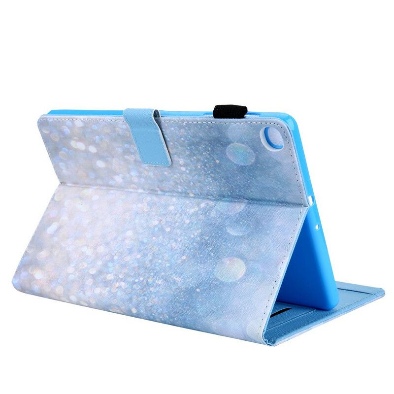 Leren Hoesje Samsung Galaxy Tab A7 Lite Glitterelement